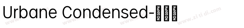 Urbane Condensed字体转换